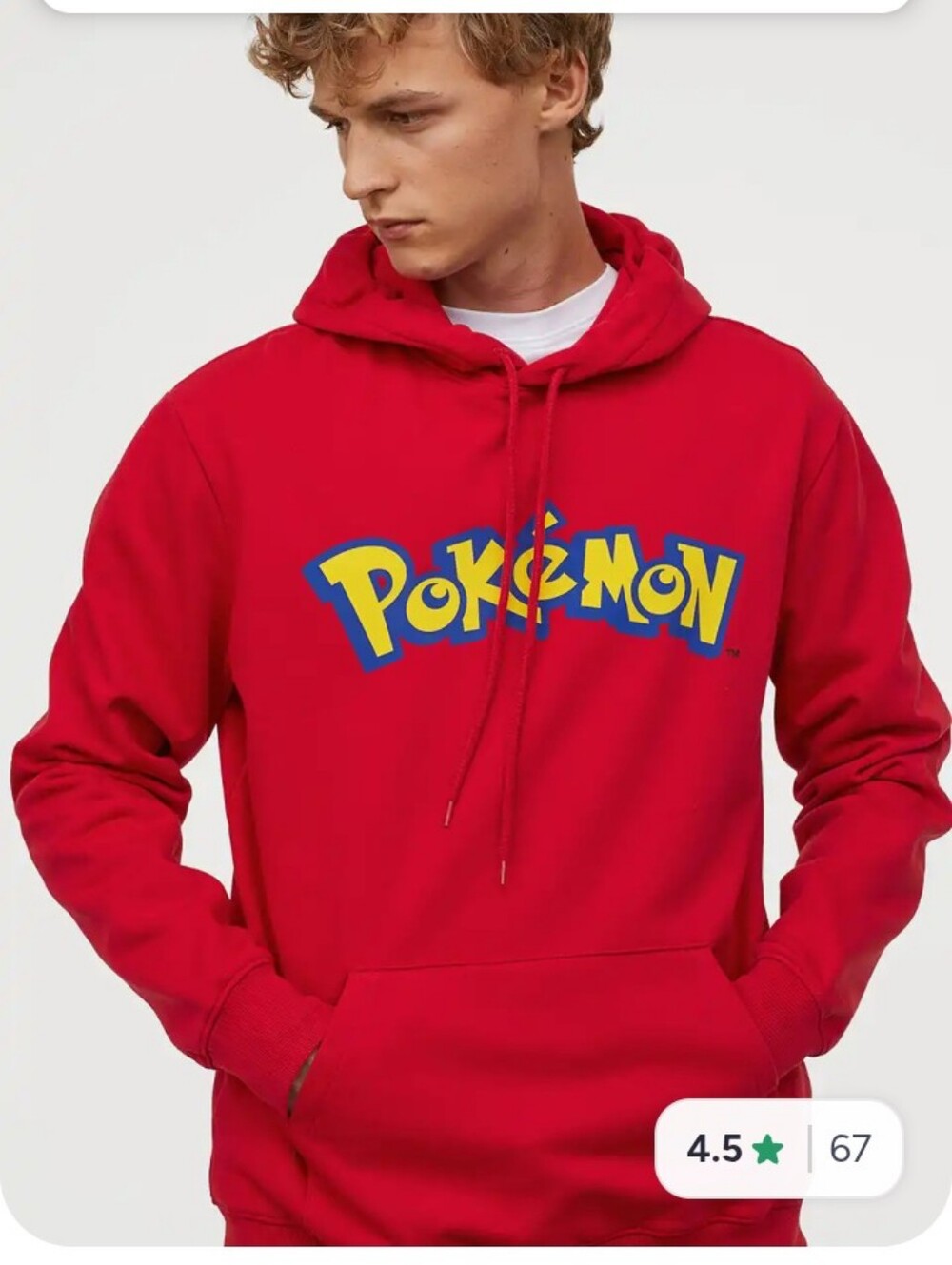 pokemon VTG pikachu red double sided graphic hoodie adult m